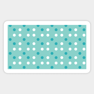 Baby Blue Polka Dots Seamless Pattern 016#001 Sticker